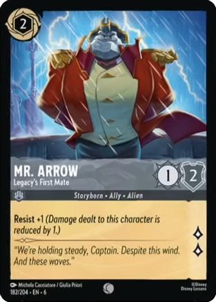 Mr. Arrow - Legacy's First Mate (182/204) - Azurite Sea Cold Foil