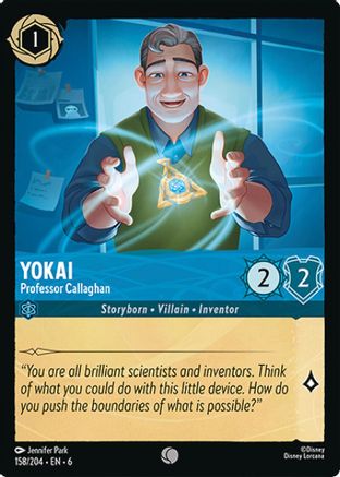 Yokai - Professor Callaghan (158/204) - Azurite Sea