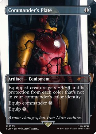 Commander's Plate (1733) (Rainbow Foil) (SLD-1733) - Secret Lair Drop Series Foil