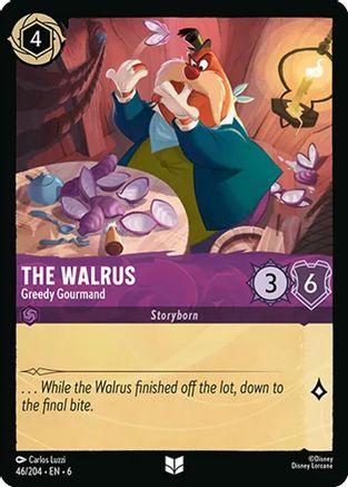 The Walrus - Greedy Gourmand (46/204) - Azurite Sea Cold Foil