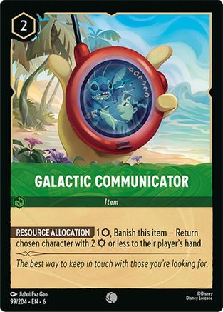 Galactic Communicator (99/204) - Azurite Sea Cold Foil