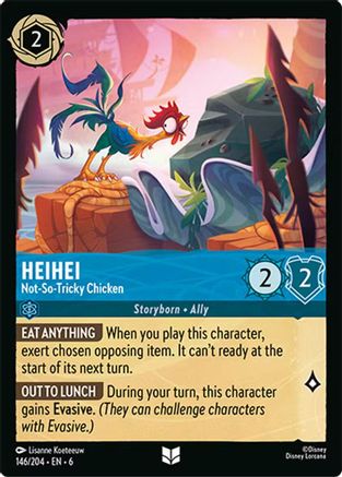 HeiHei - Not-So-Tricky Chicken (146/204) - Azurite Sea Cold Foil