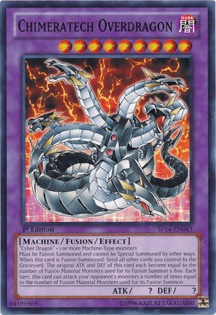 Chimeratech Overdragon [SP14-EN043] Starfoil Rare - Josh's Cards