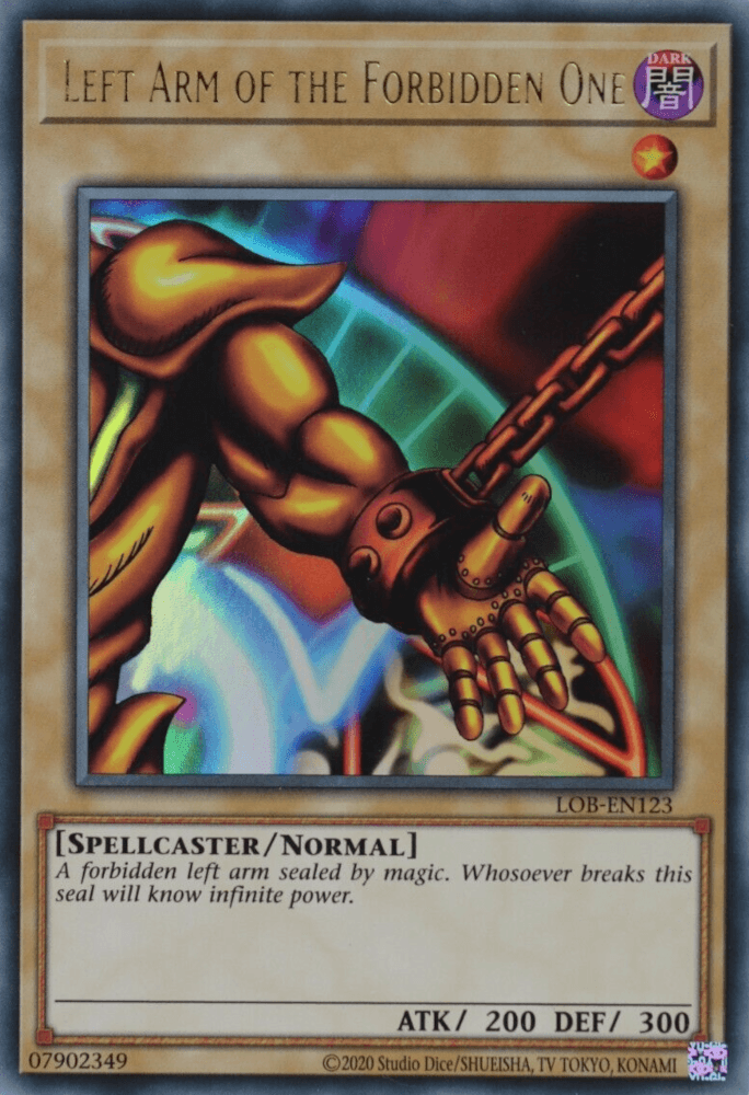 Left Arm of the Forbidden One (25th Anniversary) [LOB-EN123] Ultra Rare - Josh's Cards