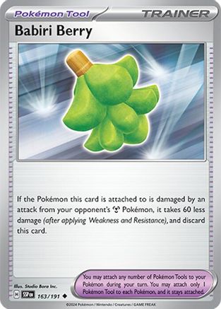 Babiri Berry 163/191 - SV08 Surging Sparks Reverse Holofoil