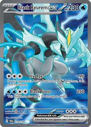 Black Kyurem ex 218 - SV08 Surging Sparks Holofoil