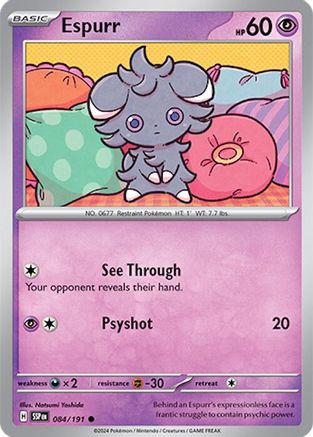 Espurr 84 - SV08 Surging Sparks Reverse Holofoil