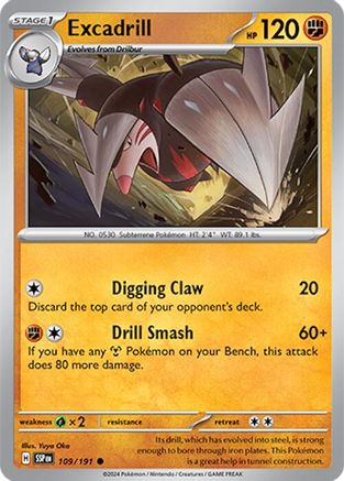 Excadrill 109 - SV08 Surging Sparks Reverse Holofoil