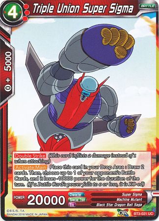 Triple Union Super Sigma (BT3-021) [Cross Worlds] Parallel Foil
