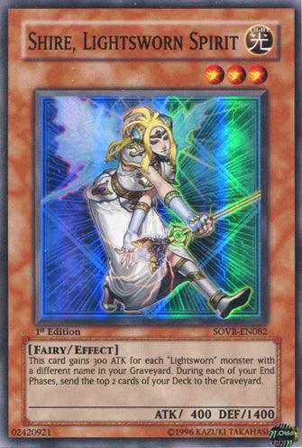 Shire, Lightsworn Spirit [SOVR-EN082] Super Rare - Josh's Cards