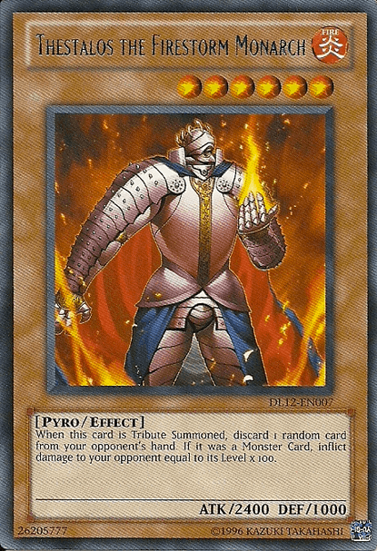 Thestalos the Firestorm Monarch (Blue) [DL12-EN007] Rare - Josh's Cards
