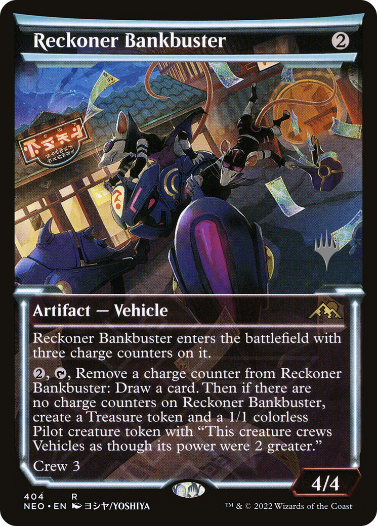 Reckoner Bankbuster (PPBRO-404P) - Kamigawa: Neon Dynasty Promos: (Showcase) Foil