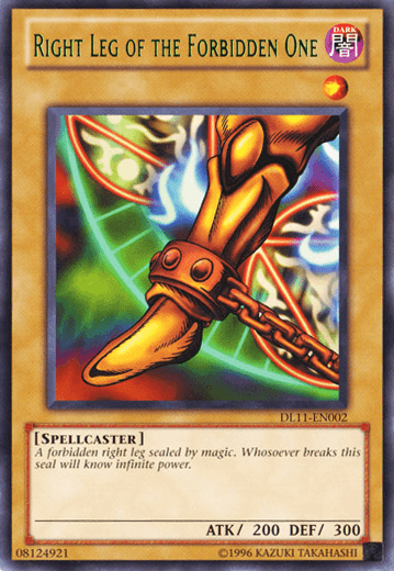 Right Leg of the Forbidden One (Green) [DL11-EN002] Rare - Josh's Cards