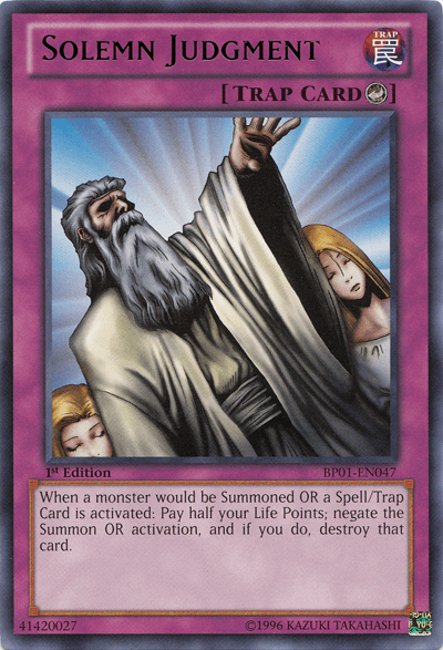 Solemn Judgment [BP01-EN047] Rare - Josh's Cards