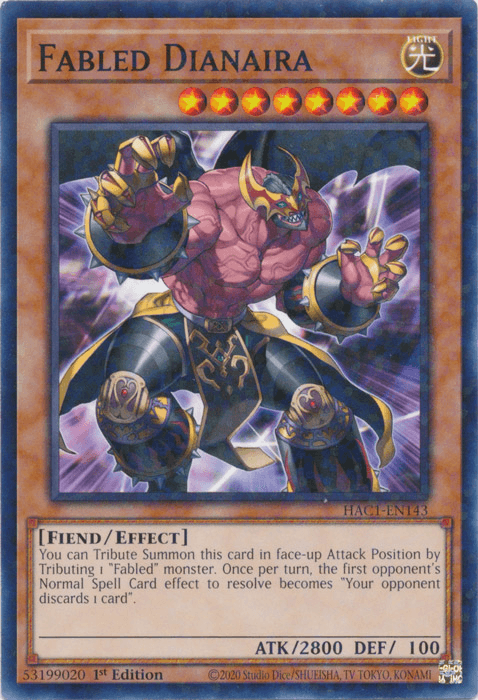 Fabled Dianaira (Duel Terminal) [HAC1-EN143] Common - Josh's Cards