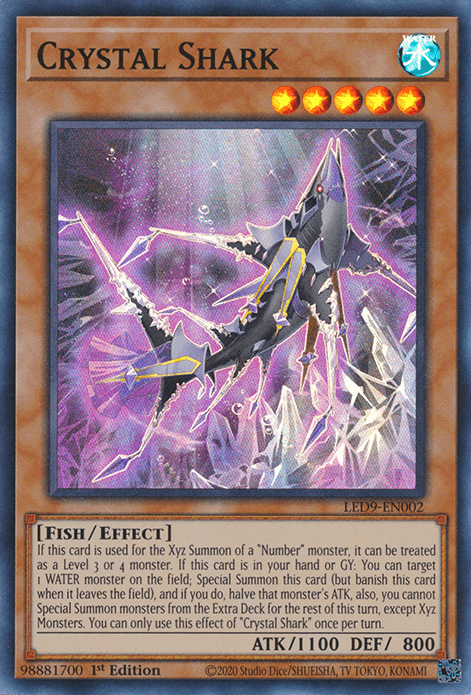 Crystal Shark [LED9-EN002] Super Rare - Josh's Cards