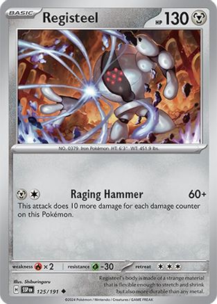 Registeel 125 - SV08 Surging Sparks Reverse Holofoil