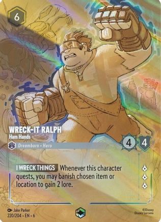 Wreck-It Ralph - Ham Hands (Enchanted) (220/204) - Azurite Sea Holofoil