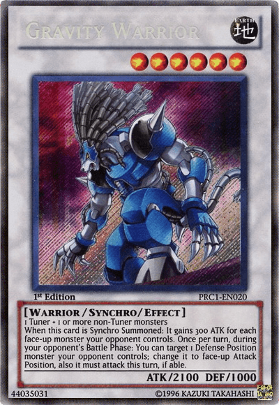 Gravity Warrior [PRC1-EN020] Secret Rare - Josh's Cards