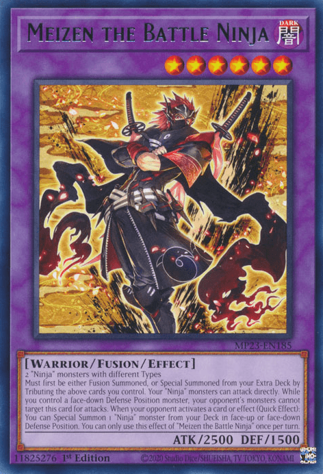 Meizen the Battle Ninja [MP23-EN185] Rare - Josh's Cards