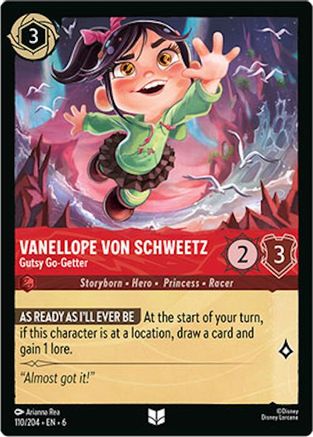 Vanellope von Schweetz - Gutsy Go-Getter (110/204) - Azurite Sea Cold Foil