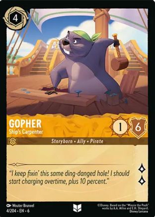 Gopher - Ship's Carpenter (4/204) - Azurite Sea