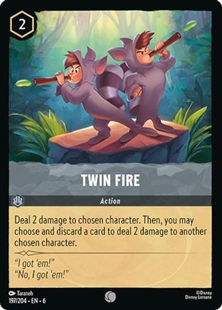 Twin Fire (197/204) - Azurite Sea Cold Foil