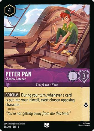 Peter Pan - Shadow Catcher (58/204) - Azurite Sea Cold Foil