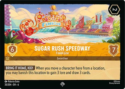 Sugar Rush Speedway - Finish Line (35/204) - Azurite Sea Cold Foil