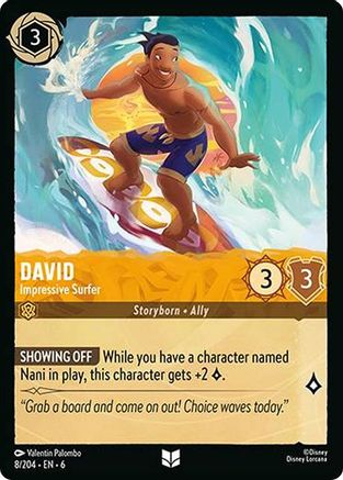 David - Impressive Surfer (8/204) - Azurite Sea Cold Foil