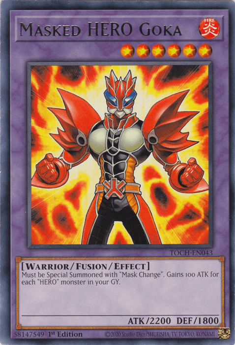 Masked Hero Goka [TOCH-EN043] Rare - Josh's Cards