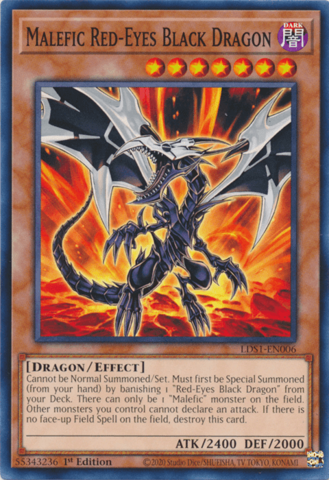 Malefic Red-Eyes Black Dragon [LDS1-EN006] Common - Josh's Cards