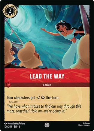 Lead the Way (129/204) - Azurite Sea Cold Foil