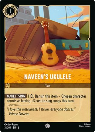 Naveen's Ukulele (31/204) - Azurite Sea Cold Foil