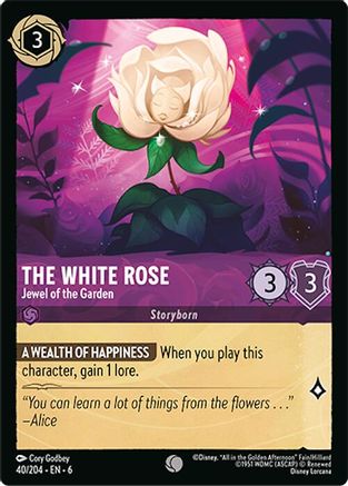 The White Rose - Jewel of the Garden (40/204) - Azurite Sea