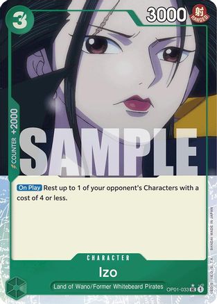 Izo (OP01-033) (Extended Art) (OP01-033) - Premium Booster -The Best- Foil