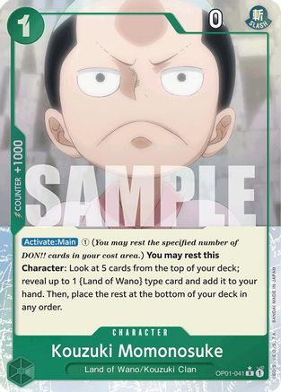 Kouzuki Momonosuke (Extended Art) (OP01-041) - Premium Booster -The Best- Foil