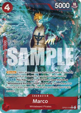 Marco (Full Art) (OP02-018) - Premium Booster -The Best- Foil