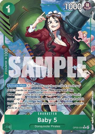 Baby 5 (OP05-034) (Alternate Art) (OP05-034) - Premium Booster -The Best- Foil