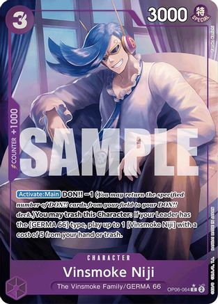 Vinsmoke Niji (OP06-064) (Full Art) (OP06-064) - Premium Booster -The Best- Foil