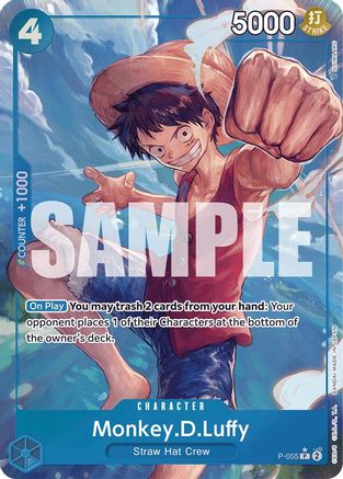 Monkey.D.Luffy (P-055) (Full Art) (P-055) - Premium Booster -The Best- Foil