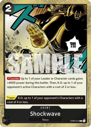 Shockwave (Jolly Roger Foil) (ST06-014) - Premium Booster -The Best- Foil