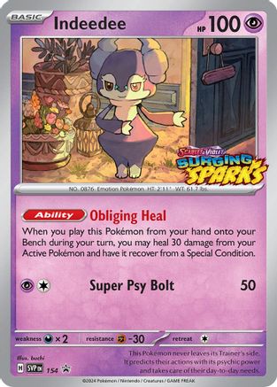 Indeedee 154 - SV Scarlet & Violet Promo Cards Holofoil