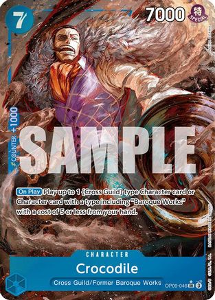 Crocodile (046) (Parallel) (OP09-046) - Emperors in the New World Foil