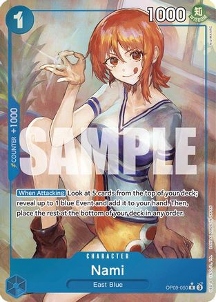 Nami (050) (Parallel) (OP09-050) - Emperors in the New World Foil