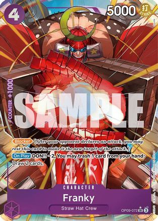 Franky (Parallel) (OP09-072) - Emperors in the New World Foil