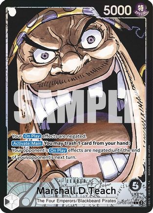 Marshall.D.Teach (081) (Parallel) (OP09-081) - Emperors in the New World Foil