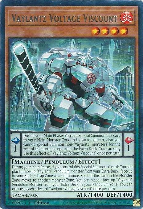 Vaylantz Voltage Viscount [TAMA-EN006] Rare - Josh's Cards