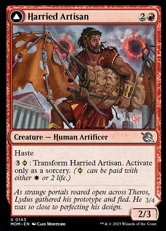 Harried Artisan // Phyrexian Skyflayer (MOM-143) - March of the Machine