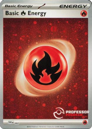 Fire Energy () 002 - Professor Program Promos Holofoil